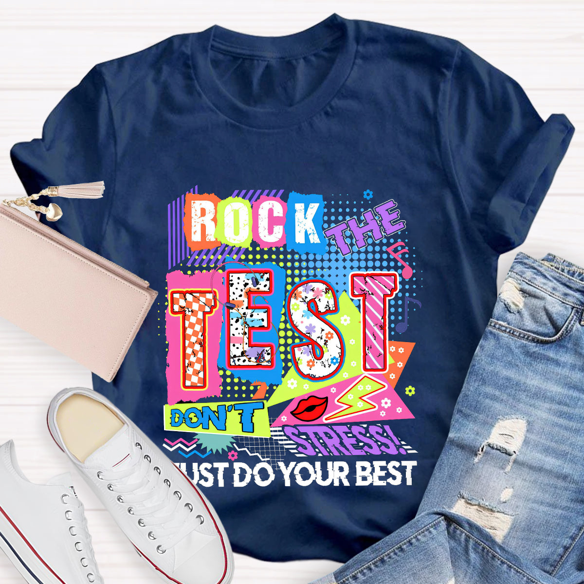 Rock The Test Teacher T-Shirt