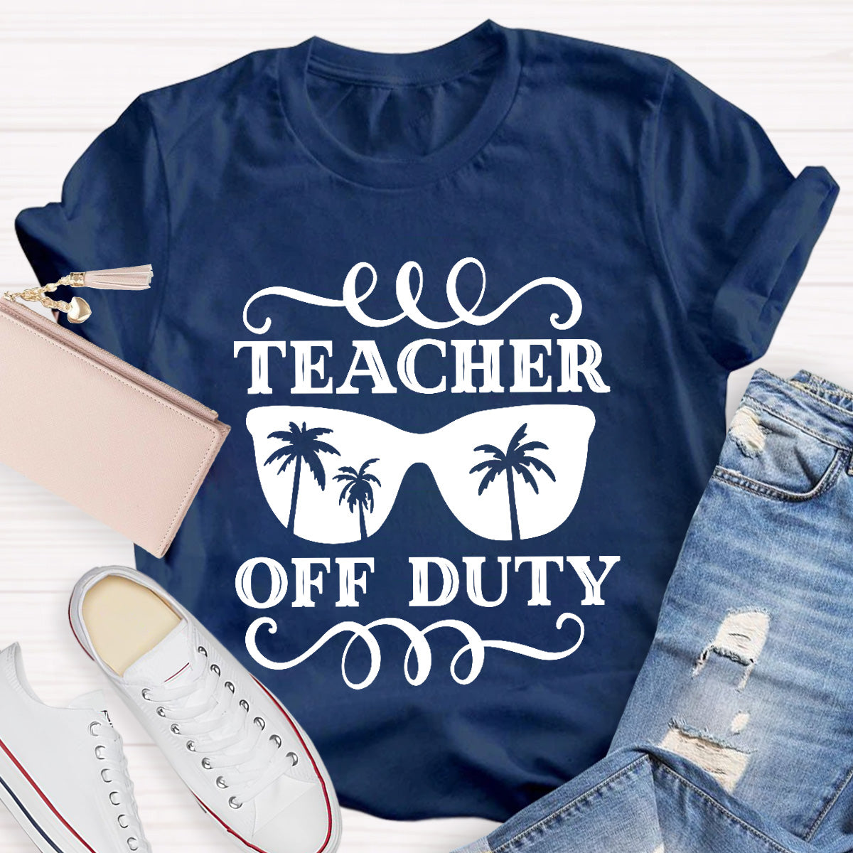 Teacher Off Duty Tree Teacher T-Shirt