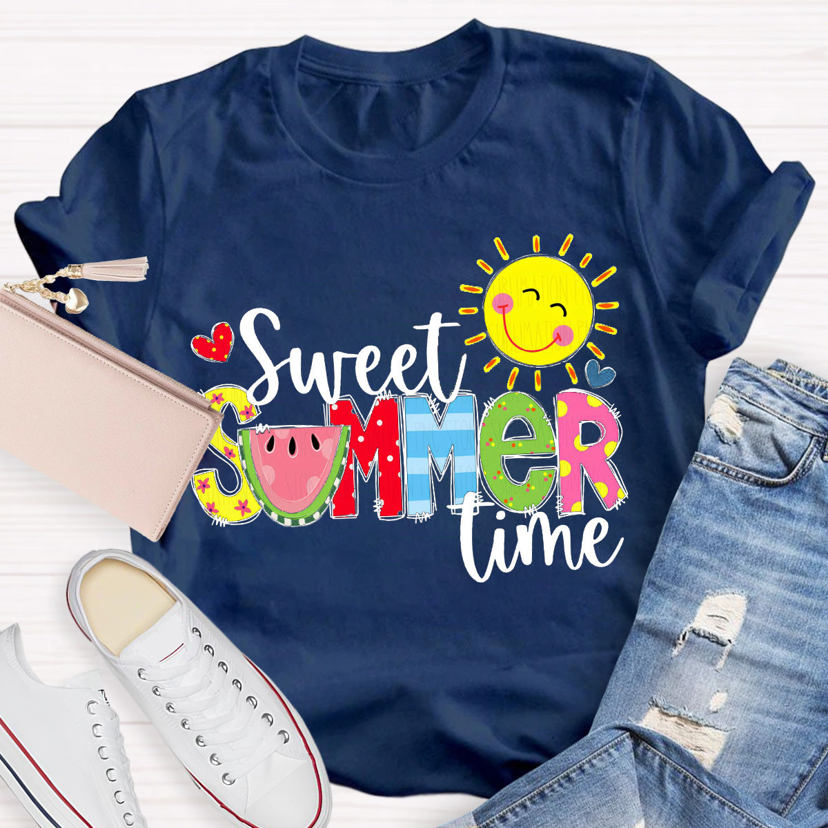 Sweet Summer Time Sunny Teacher T-Shirt