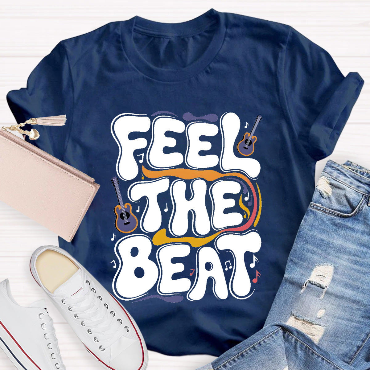 Feel The Beat Teacher T-Shirt