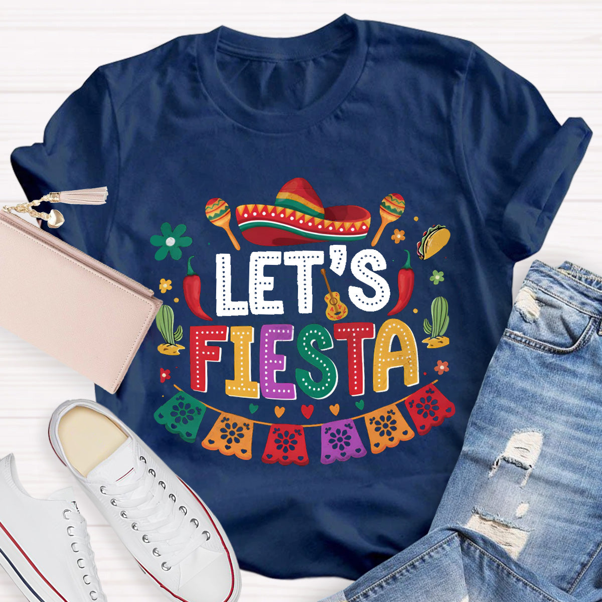 Let's Fiesta Teacher T-Shirt