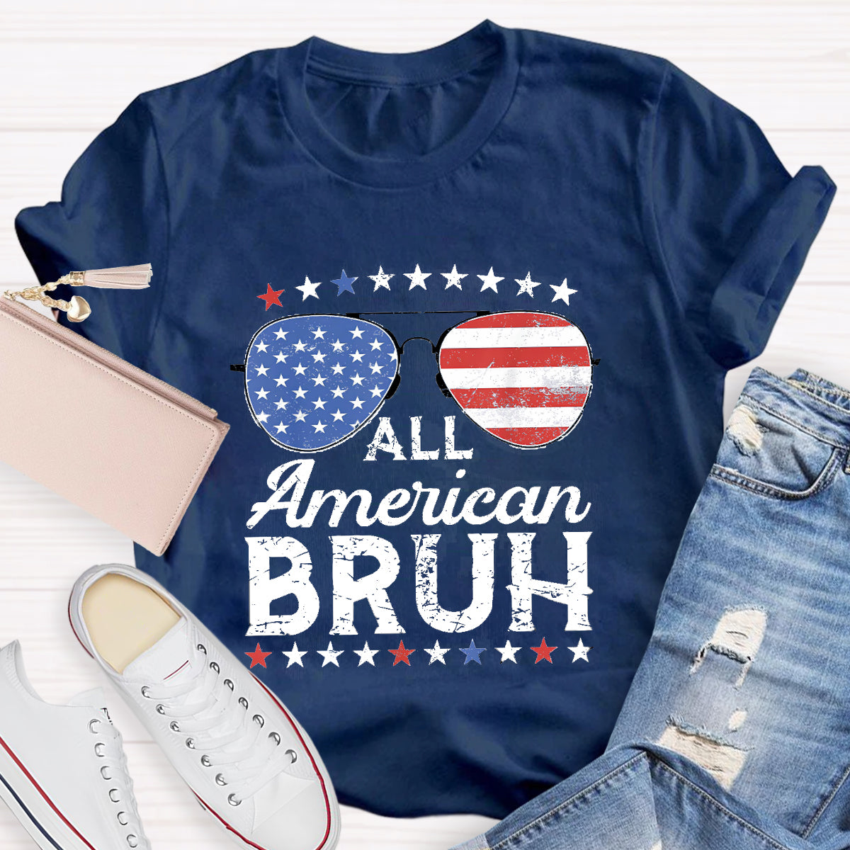 All American Bruh Teacher T-Shirt