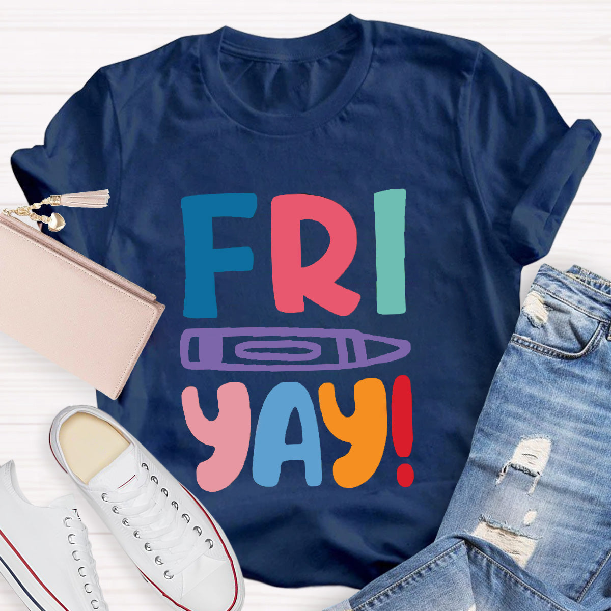 Fri Yay Pencil Teacher T-Shirt