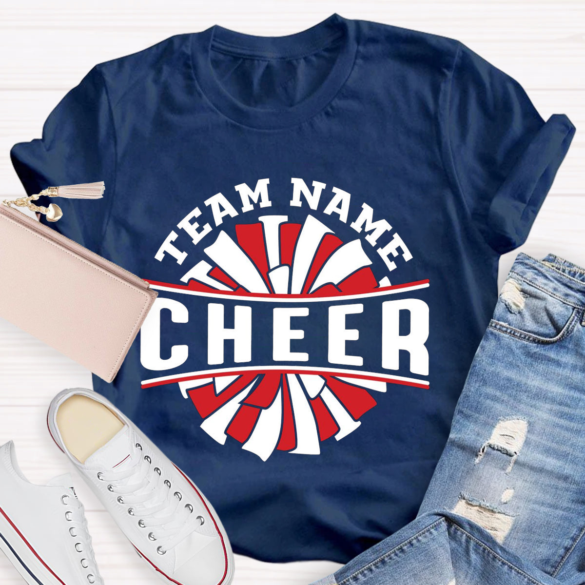 Personalized Team Name Cheer Teacher T-Shirt