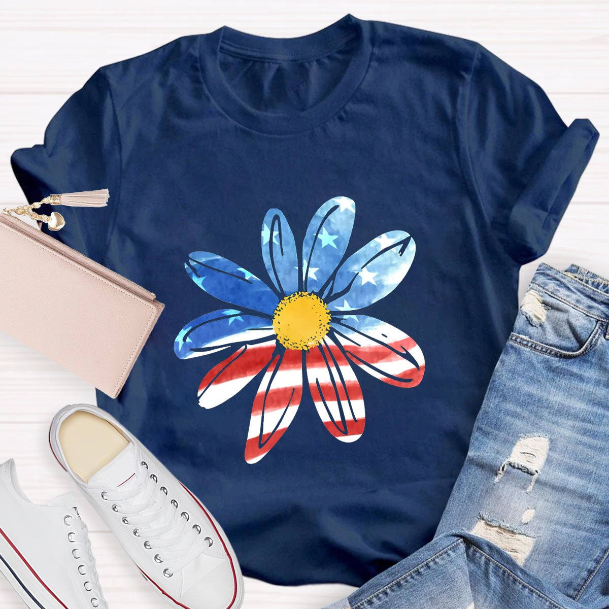 Patriotic Sunflower T-Shirt
