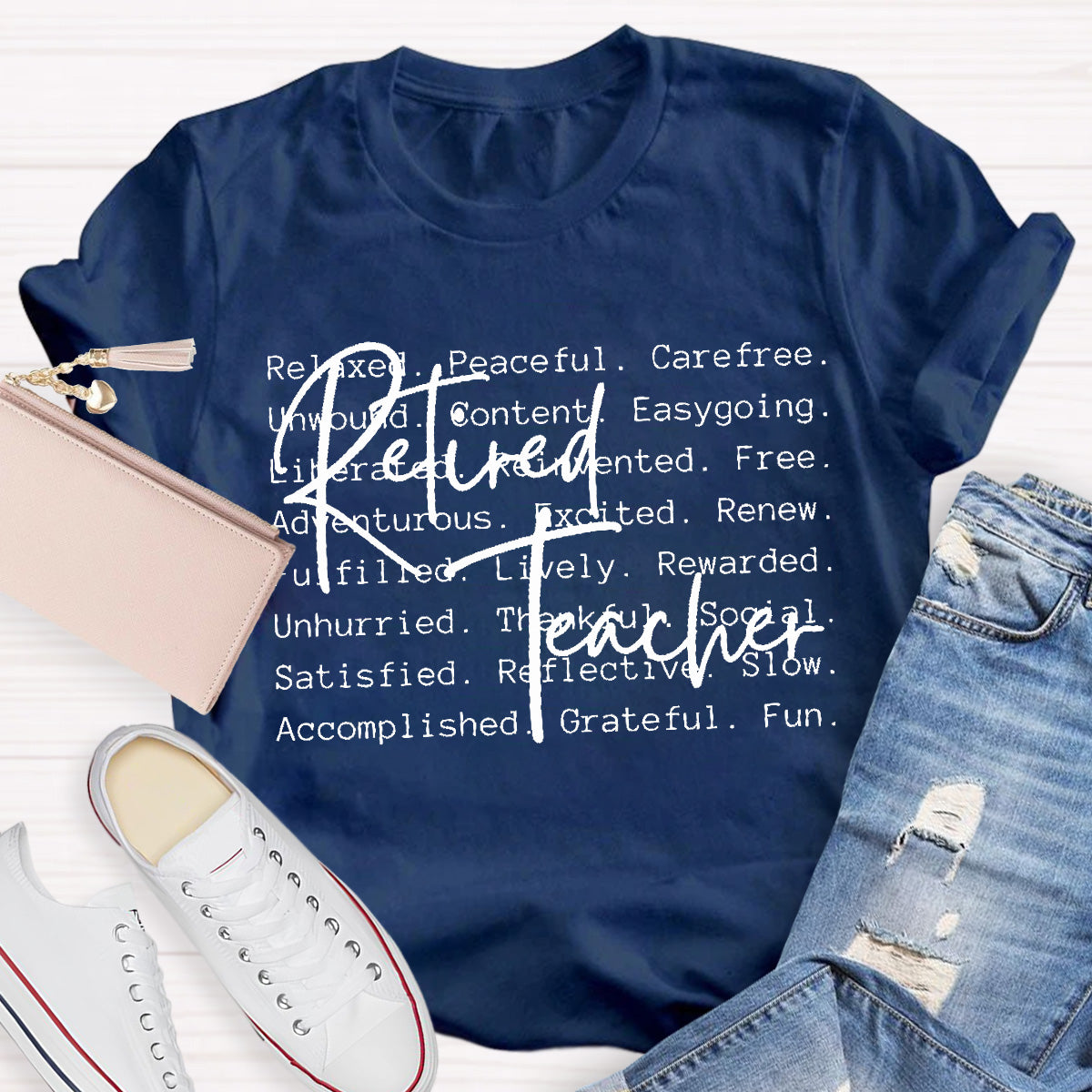 Retired Teacher Relaxed  Teacher T-Shirt
