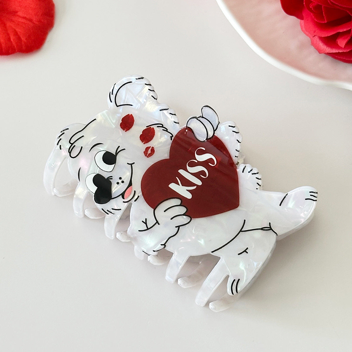 Confession Bear Claw Clip Cartoon Sweet Updo Shark Clip