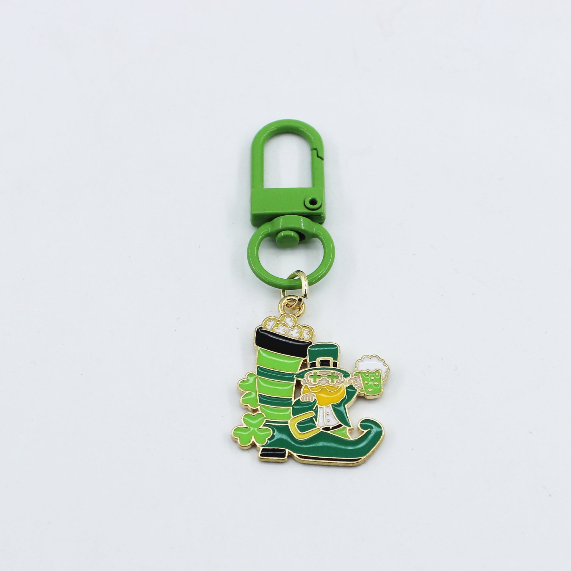 Irish Day Green Shamrock Pendant