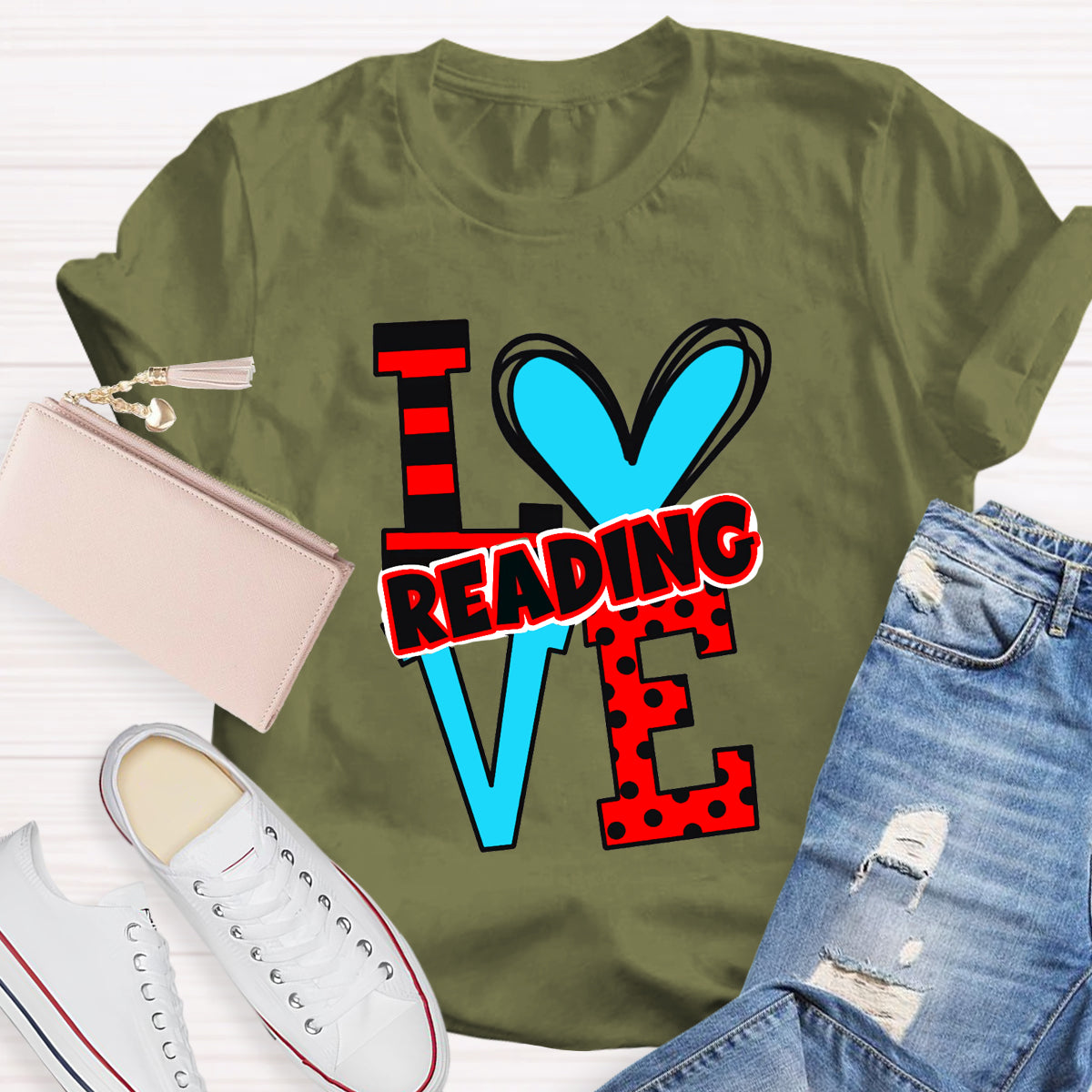 Love Reading Children's Books Teacher T-Shirt
