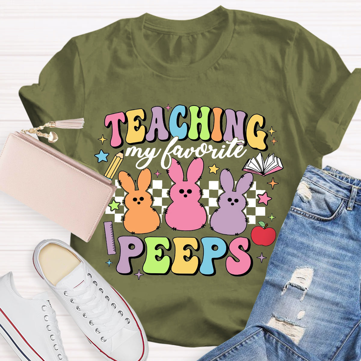 Teaching My Favorite Peeps Teacher T-Shirt