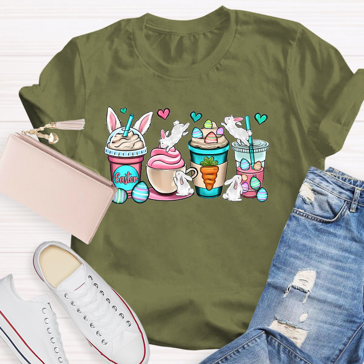 Easter Coffee Cups T-Shirt