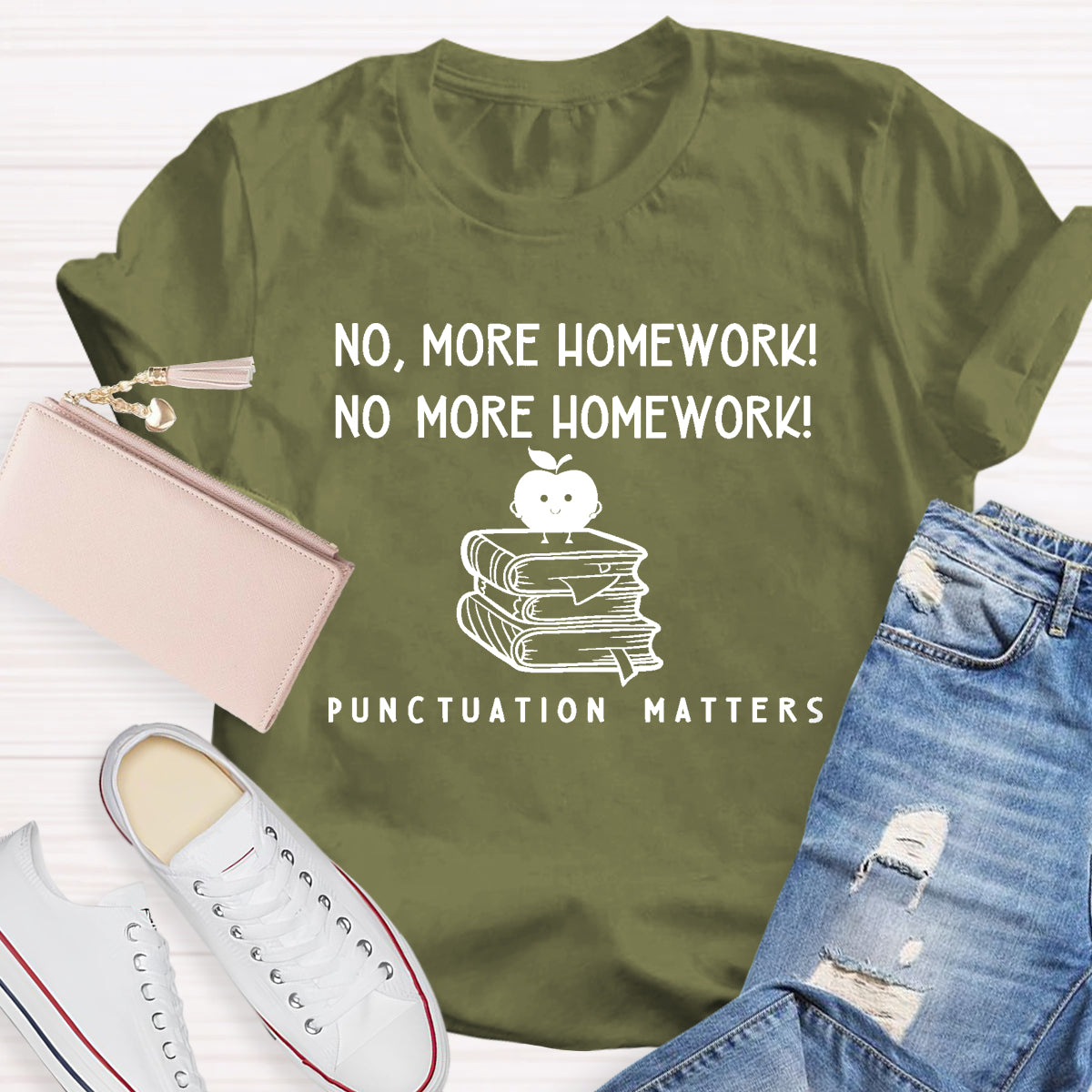 No More Homework Teacher T-Shirt