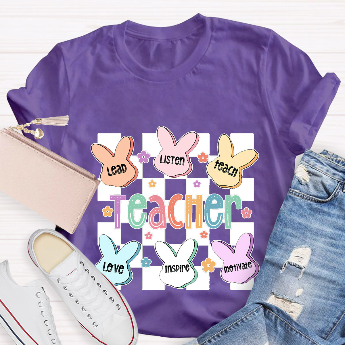 Teacher Of The Sweetest Bunnies Teacher T-Shirt