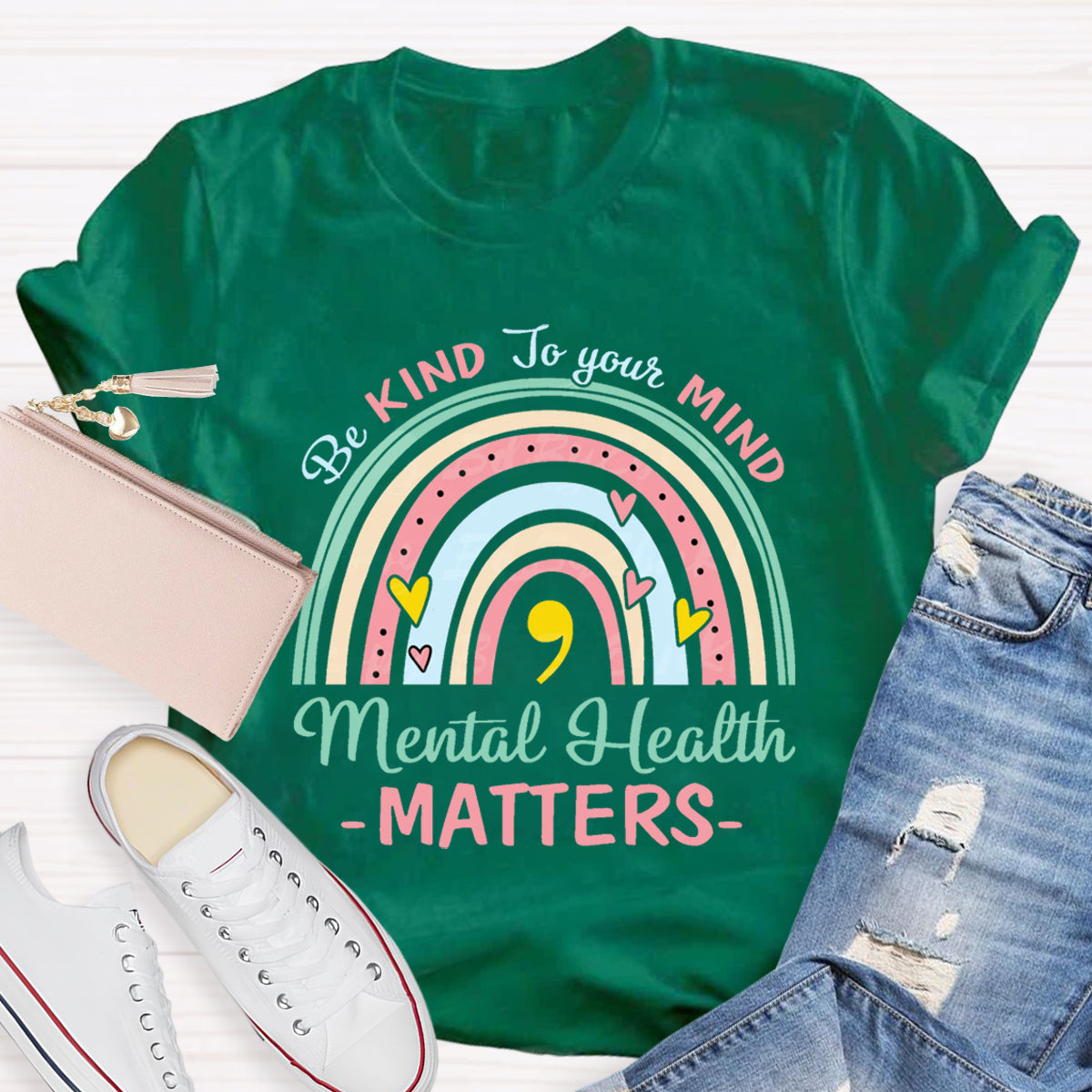 Be Kind To Your Mind Mental Health Matters Positive Quote T-Shirt