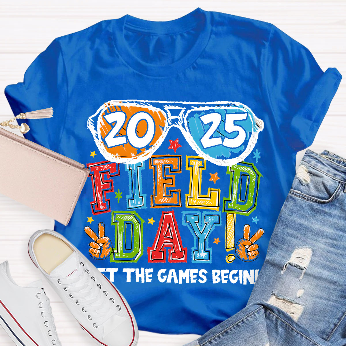 Field Day Let The Games Begin Teacher T-Shirt