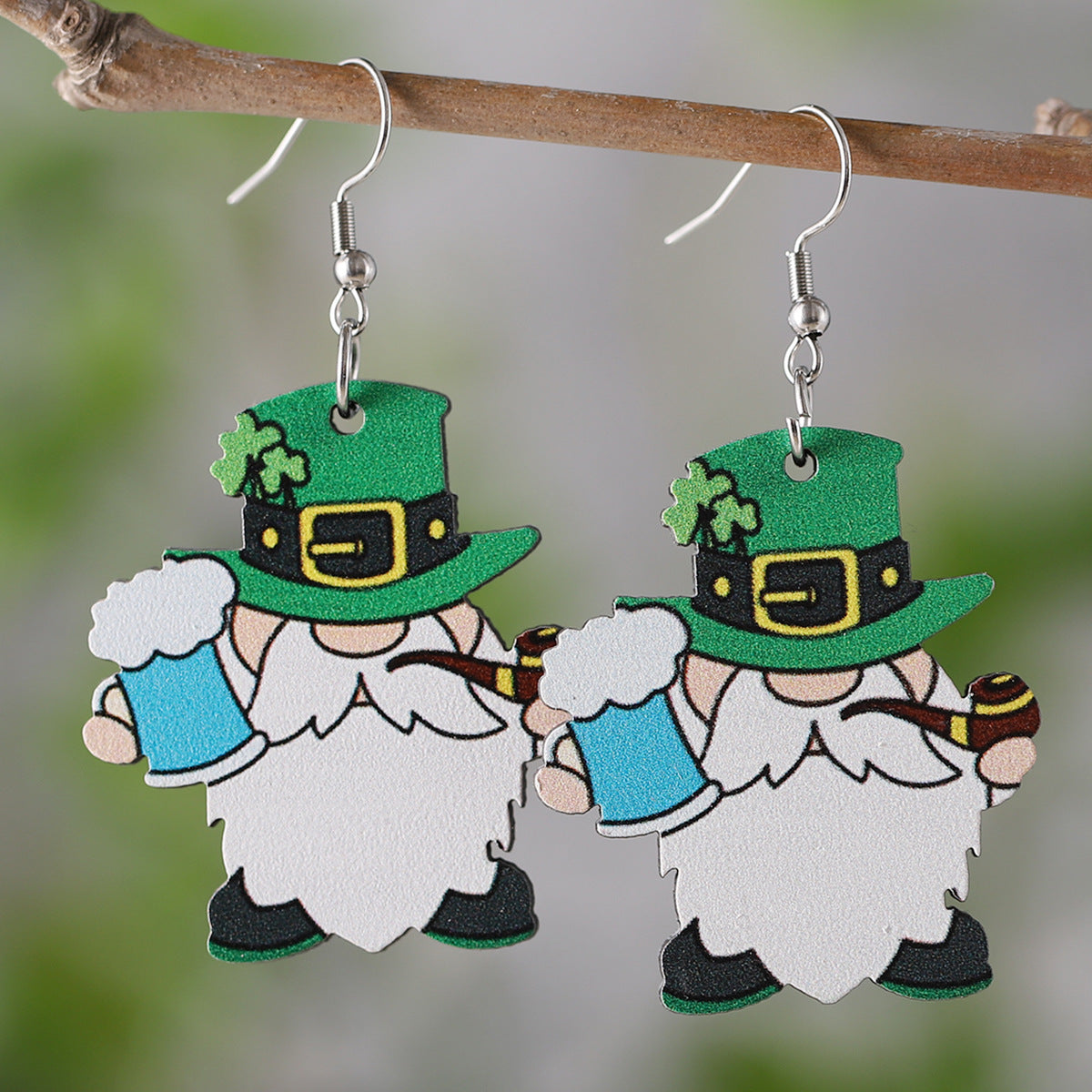 Clover Coffee Cup Ice Cream Horseshoe Beer Earrings