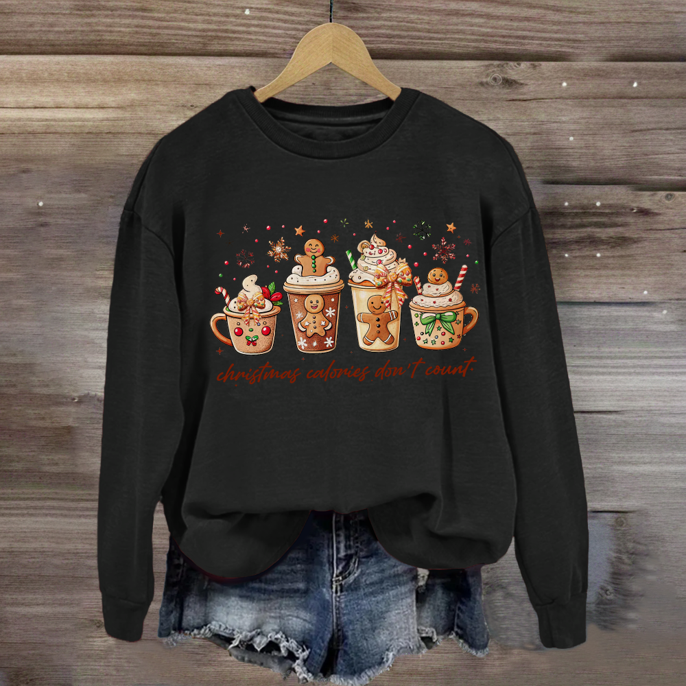 Christmas Coloring Don't Count Sweatshirt