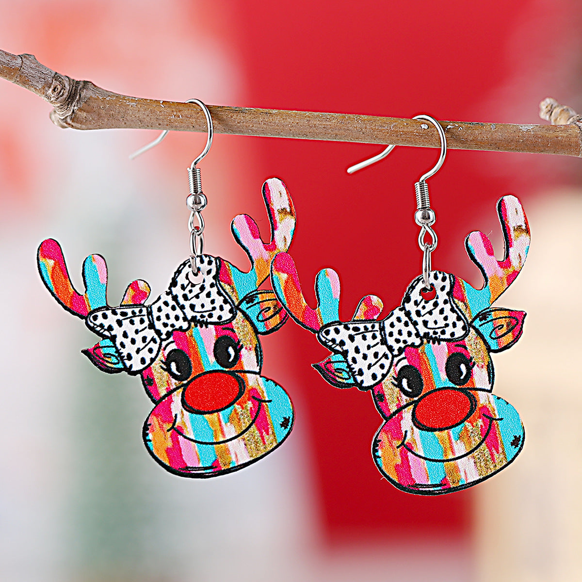Y2k Elk Western-Style Painted Elk Earrings