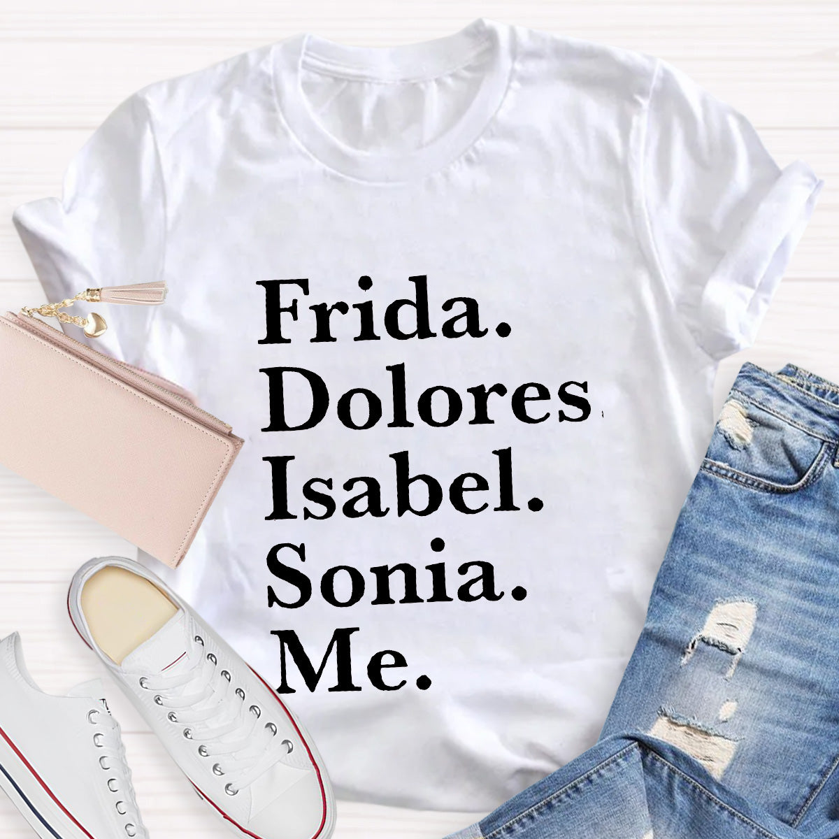 Frida Dolores Isabel Sonia Me Spanish Teacher T-Shirt