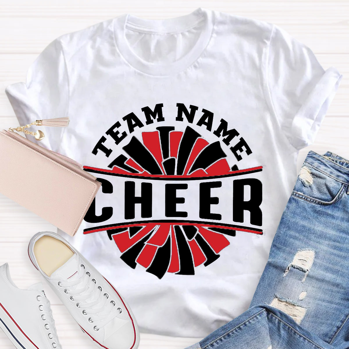 Personalized Team Name Cheer Teacher T-Shirt