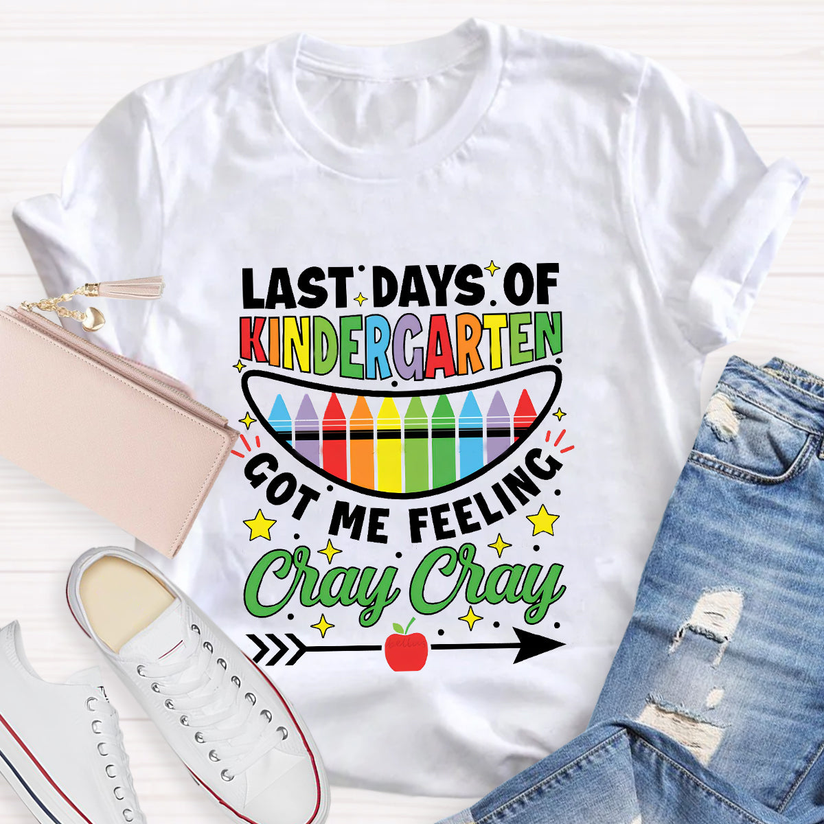 Personalized Grade Happy Last Day Got Me Feeling Cray Cray Teacher T-Shirt