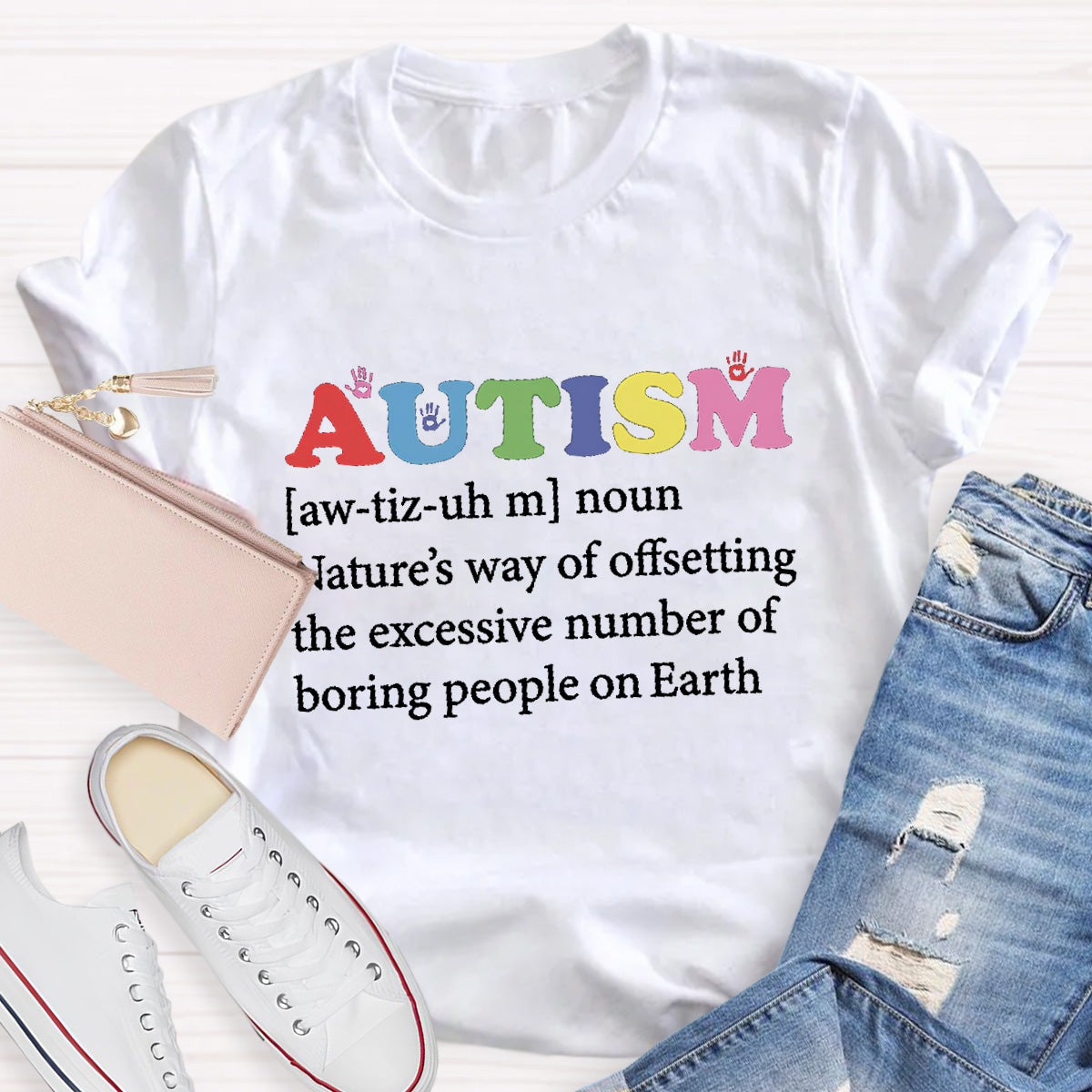 Boring People On Earth Autism Teacher T-Shirt