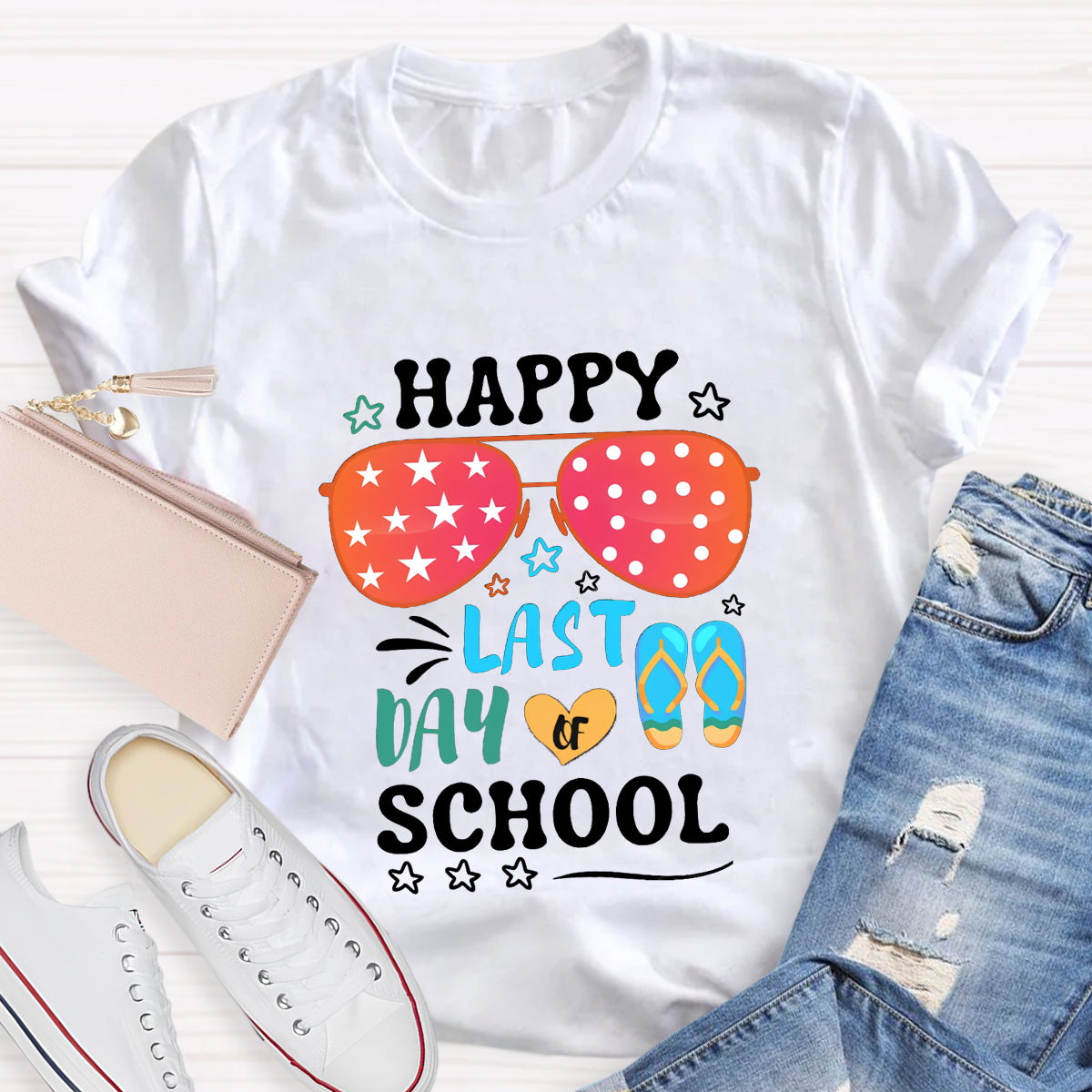 Happy Last Day Of School Sunglass T-Shirt
