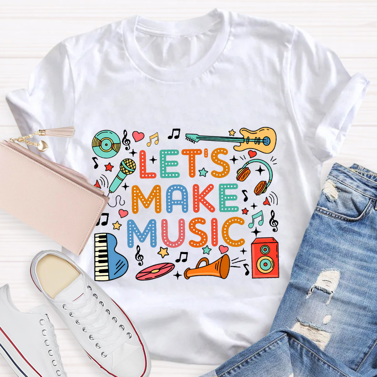 Let's  Make Music Teacher T-Shirt