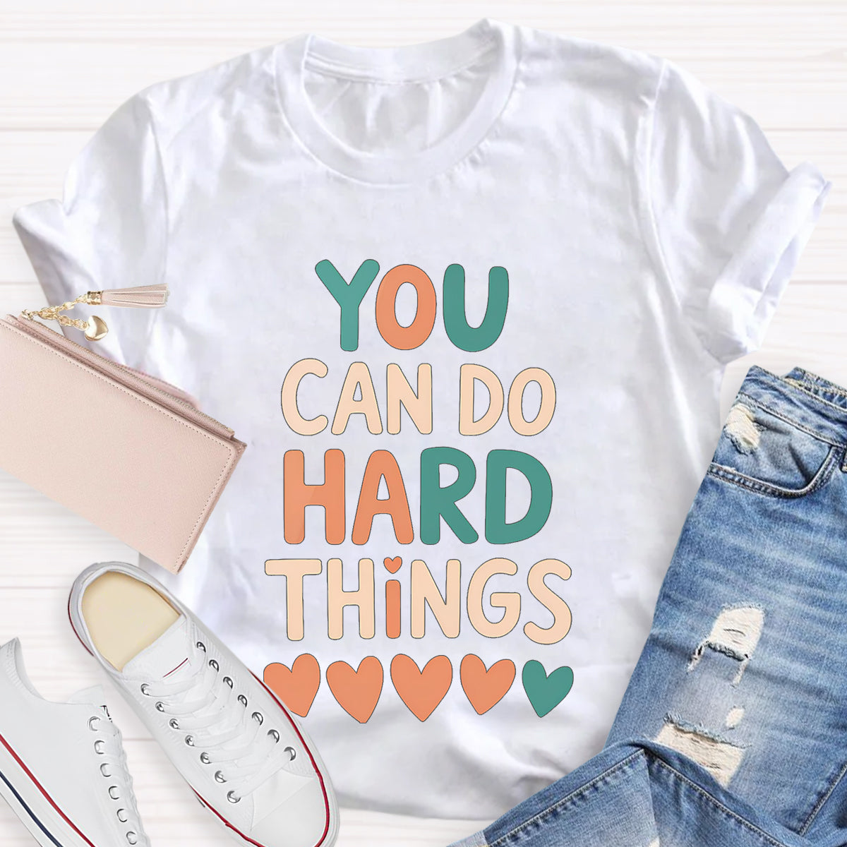 You Can Do Hard Things Teacher T-Shirt