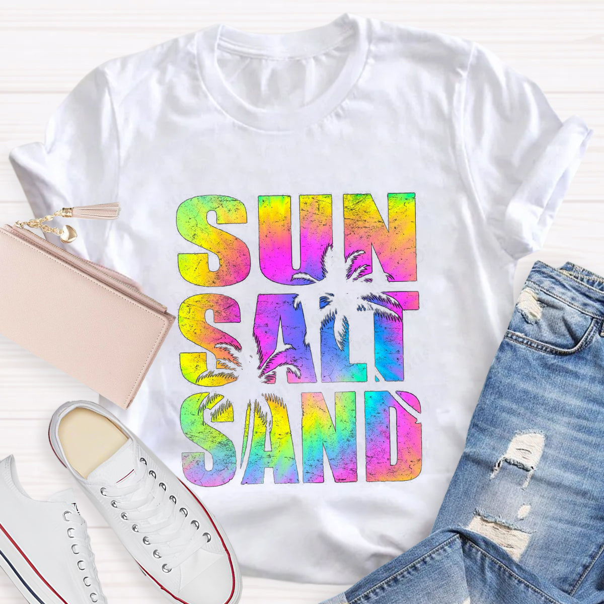 Sun Salt Sand Beach Summer T-Shirt