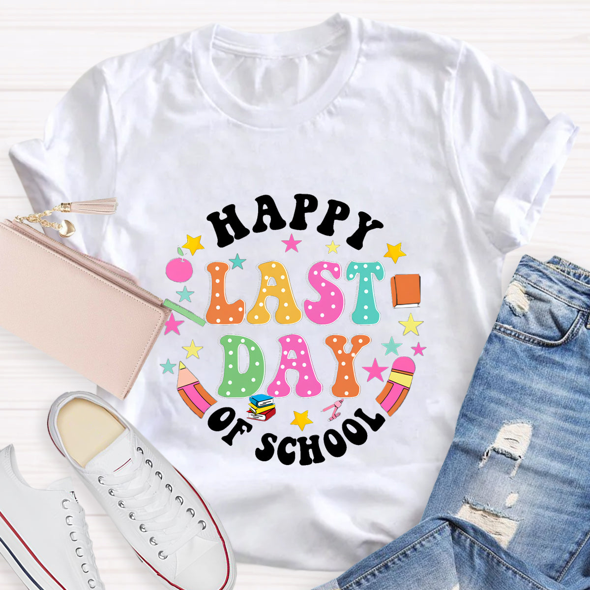Happy Last Day Of School Books T-Shirt