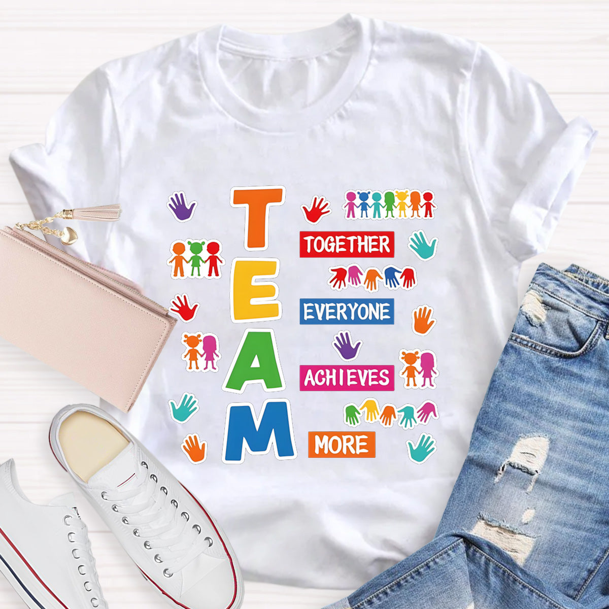 Team Together Everyone Achieves More Teacher T-Shirt