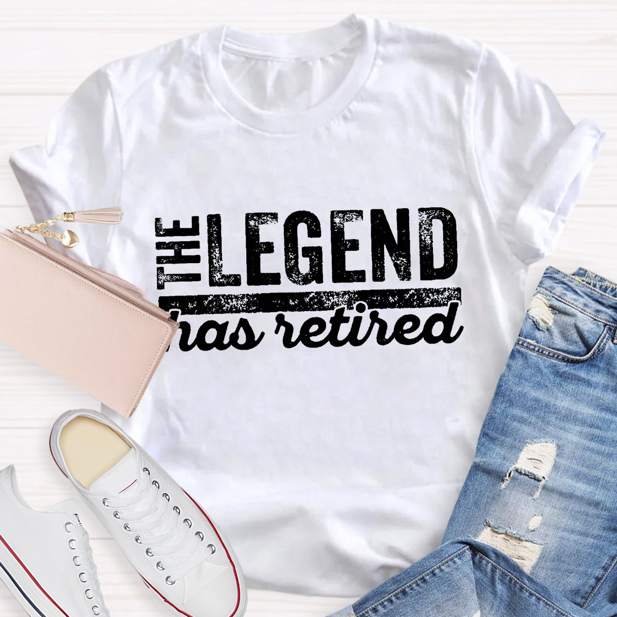 The Legend Has Retired Teacher T-Shirt