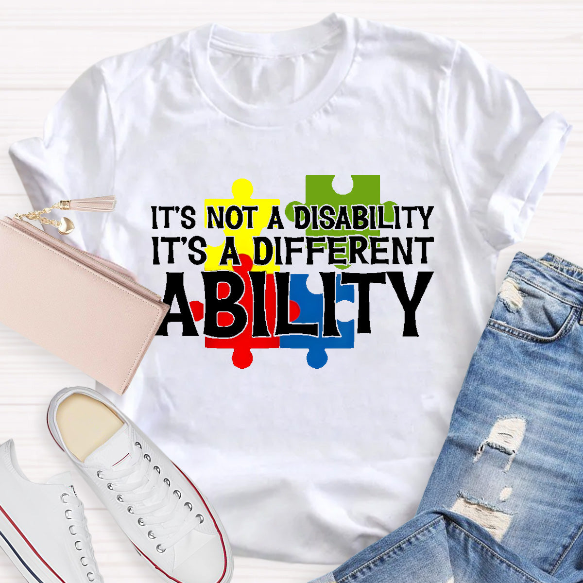 It'S Not A Disability It Is A Different Ability Teacher T-Shirt
