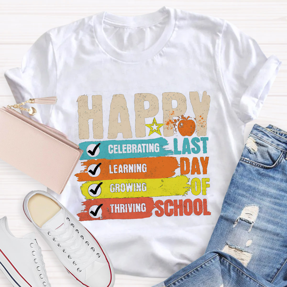 Happy Last Day Of School Star Teacher T-Shirt