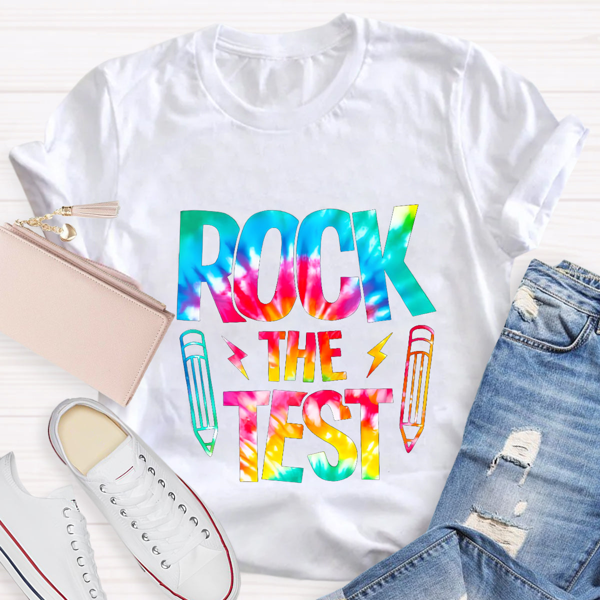 Rock The Test Teacher T-Shirt