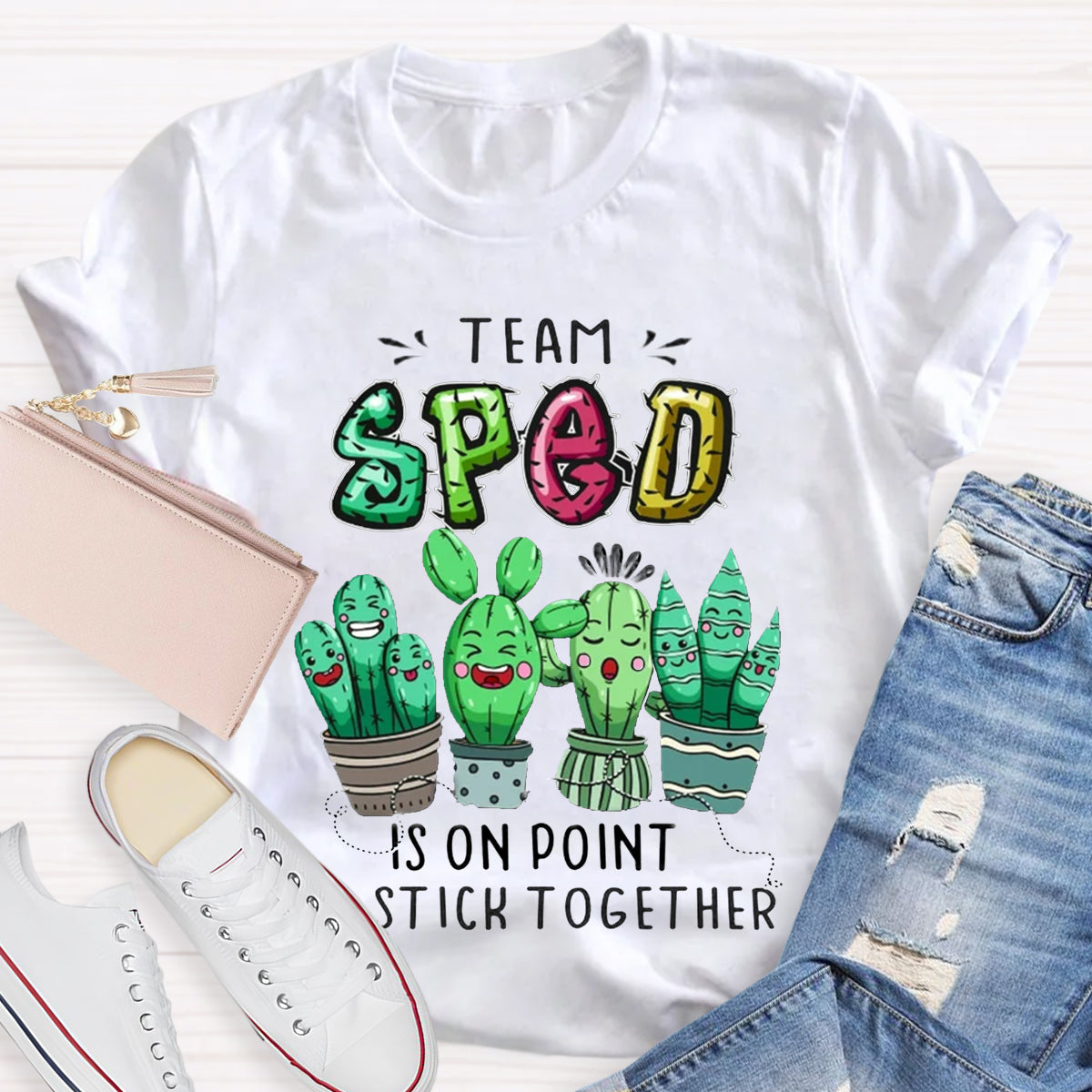 Sped Team Is On Point We Stick Together T-Shirt