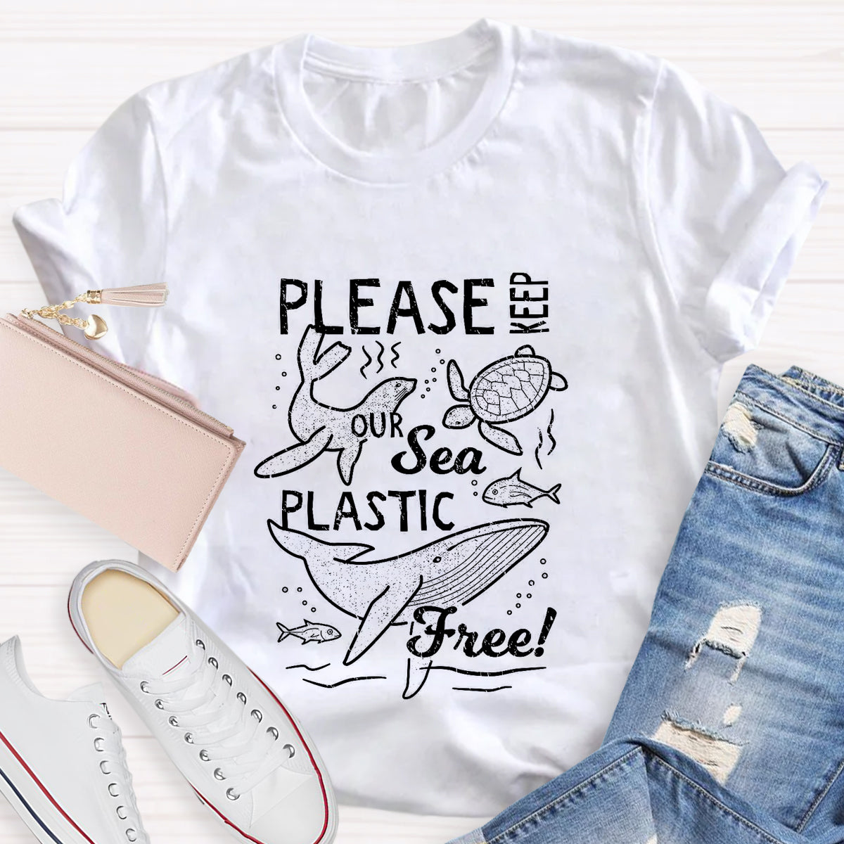 Please Keep Our Sea Plastic Free T-Shirt