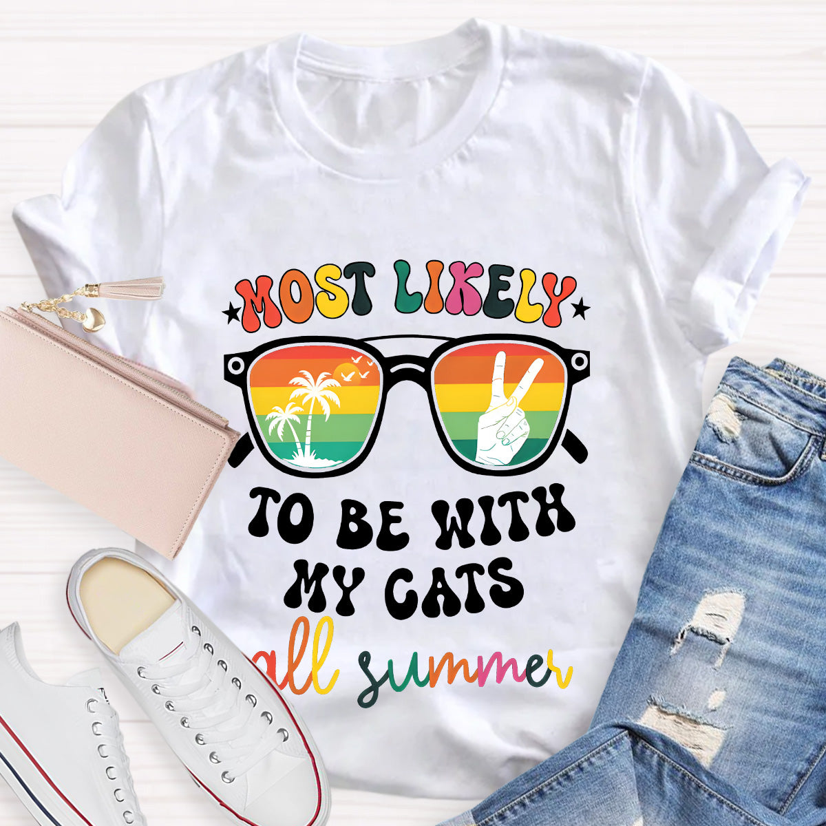 Personalized Text Most Likely To Do Something All Summer T-Shirt