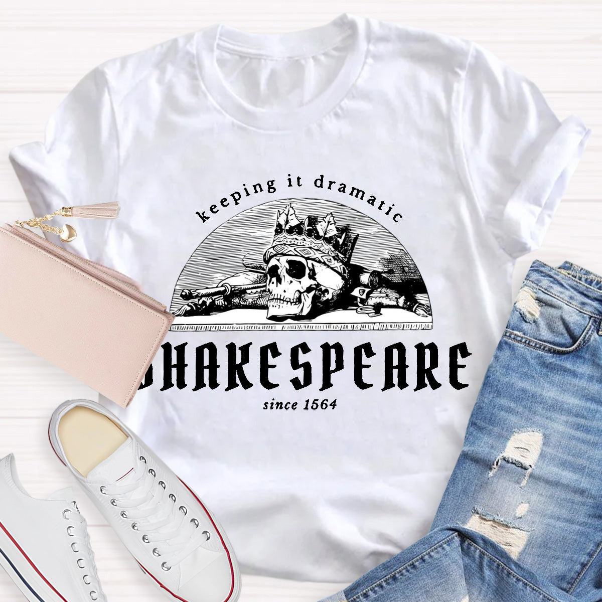 Shakespeare Keeping It Dramatic Teacher T-Shirt
