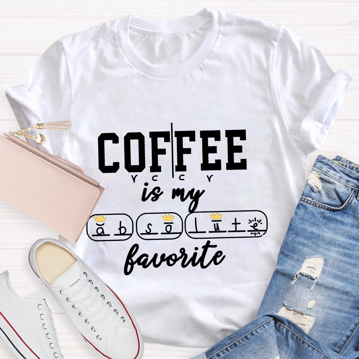 Coffee Is My Favorite English Teacher T-Shirt