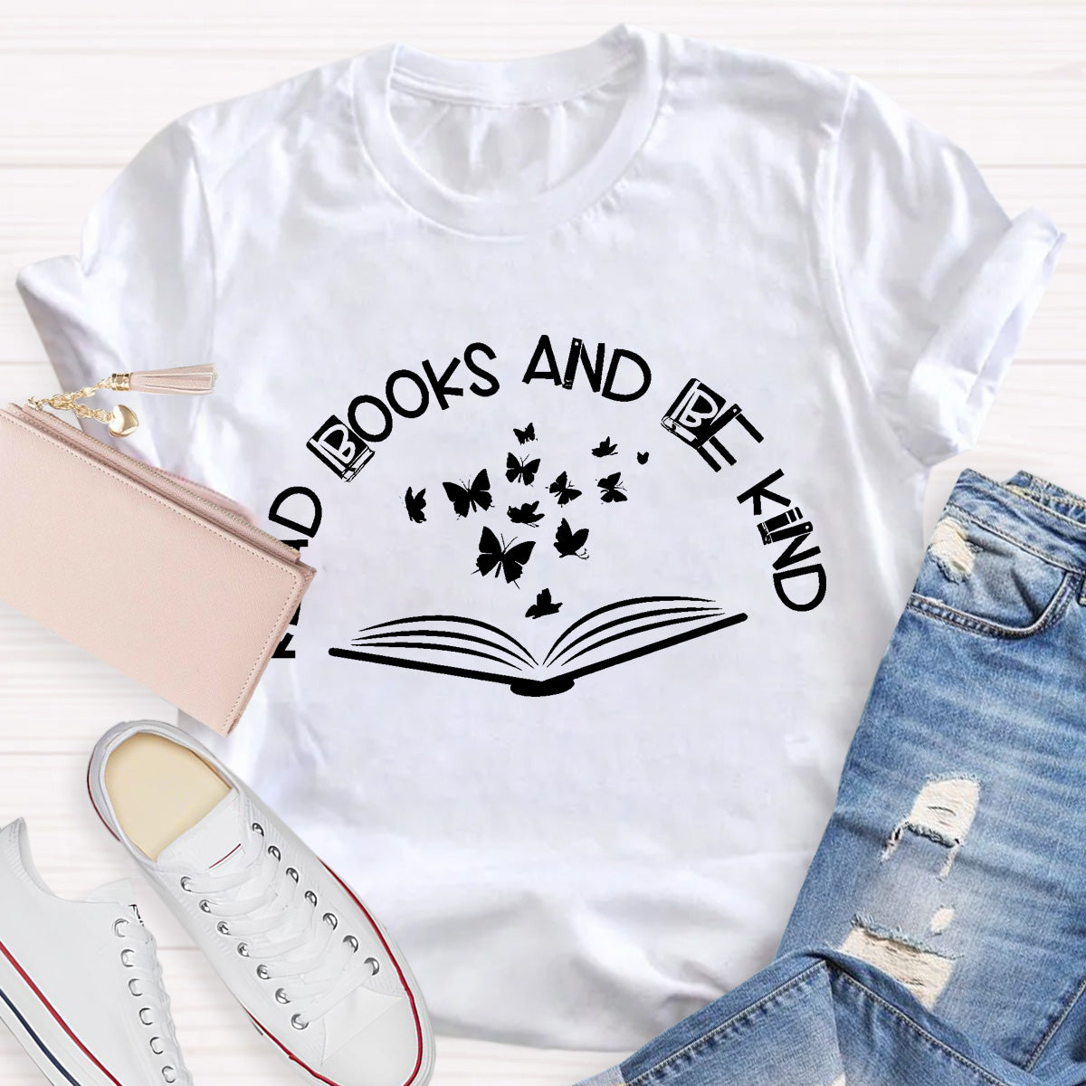 Read Books And Be Kind Teacher T-Shirt
