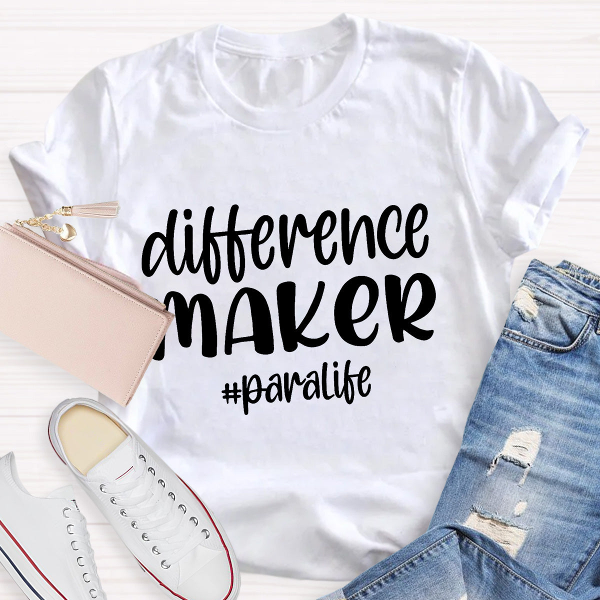 Difference Maker Paralife Teacher T-Shirt