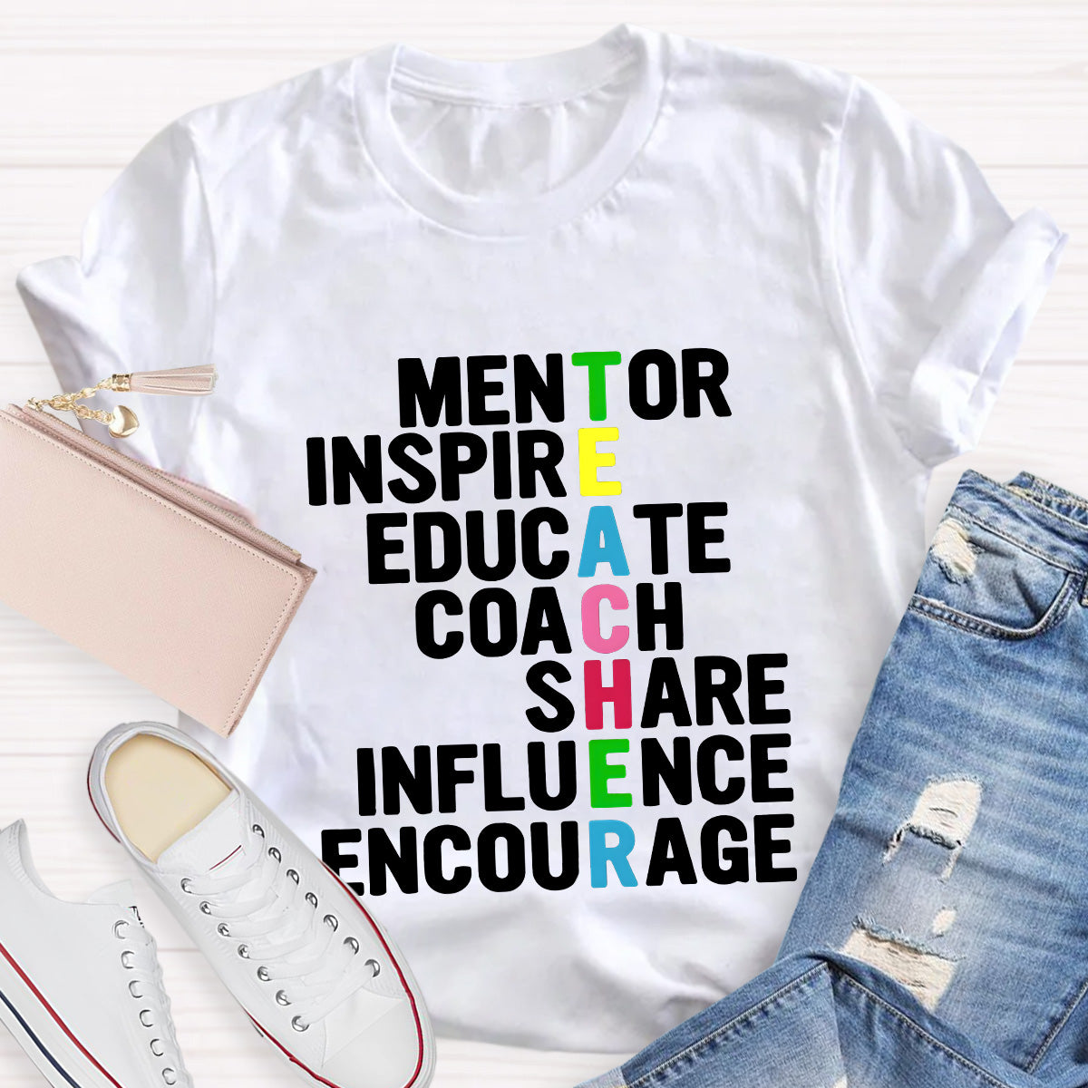 Mentor Inspire Educate Teacher T-Shirt