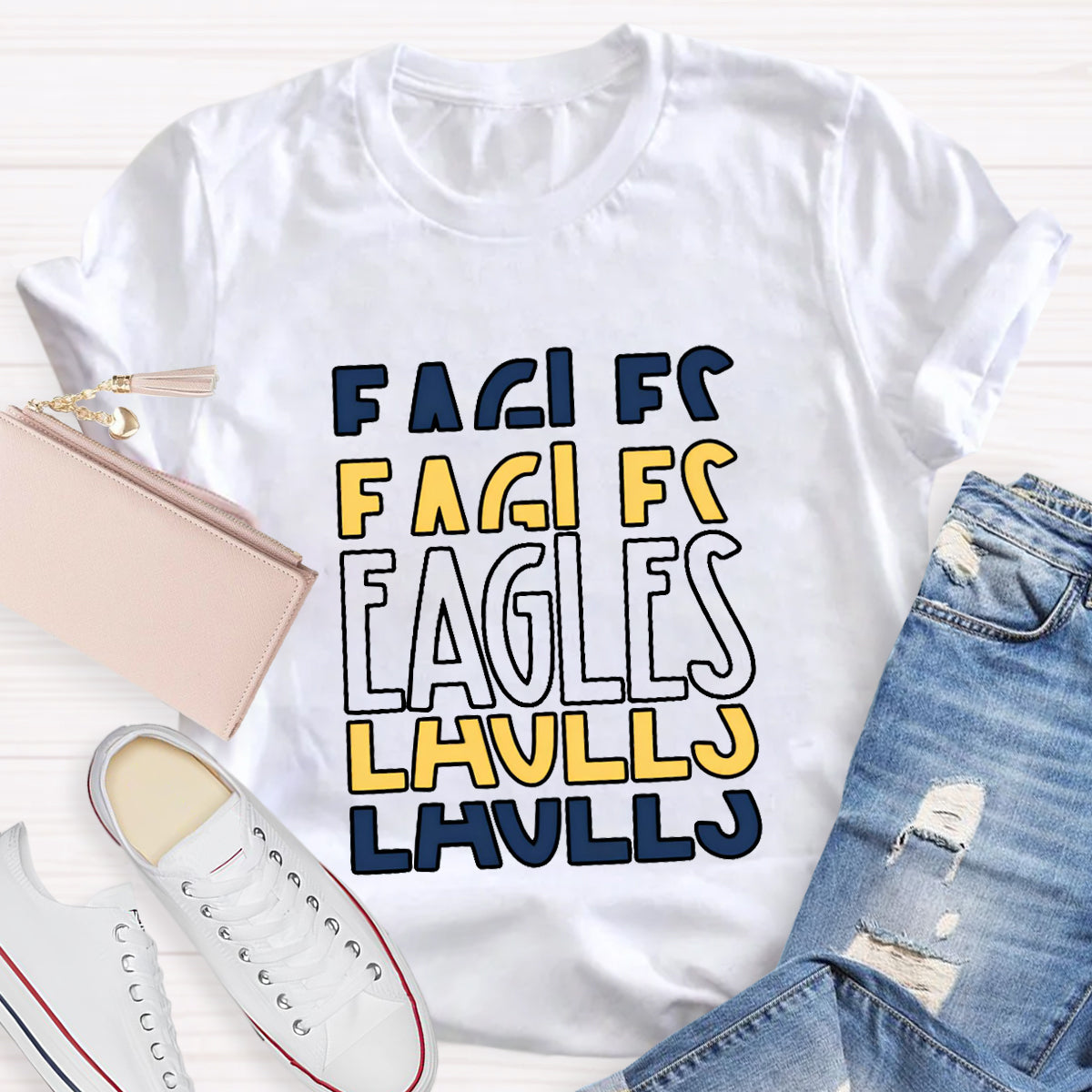 Personalized School Mascot Eagles T-Shirt