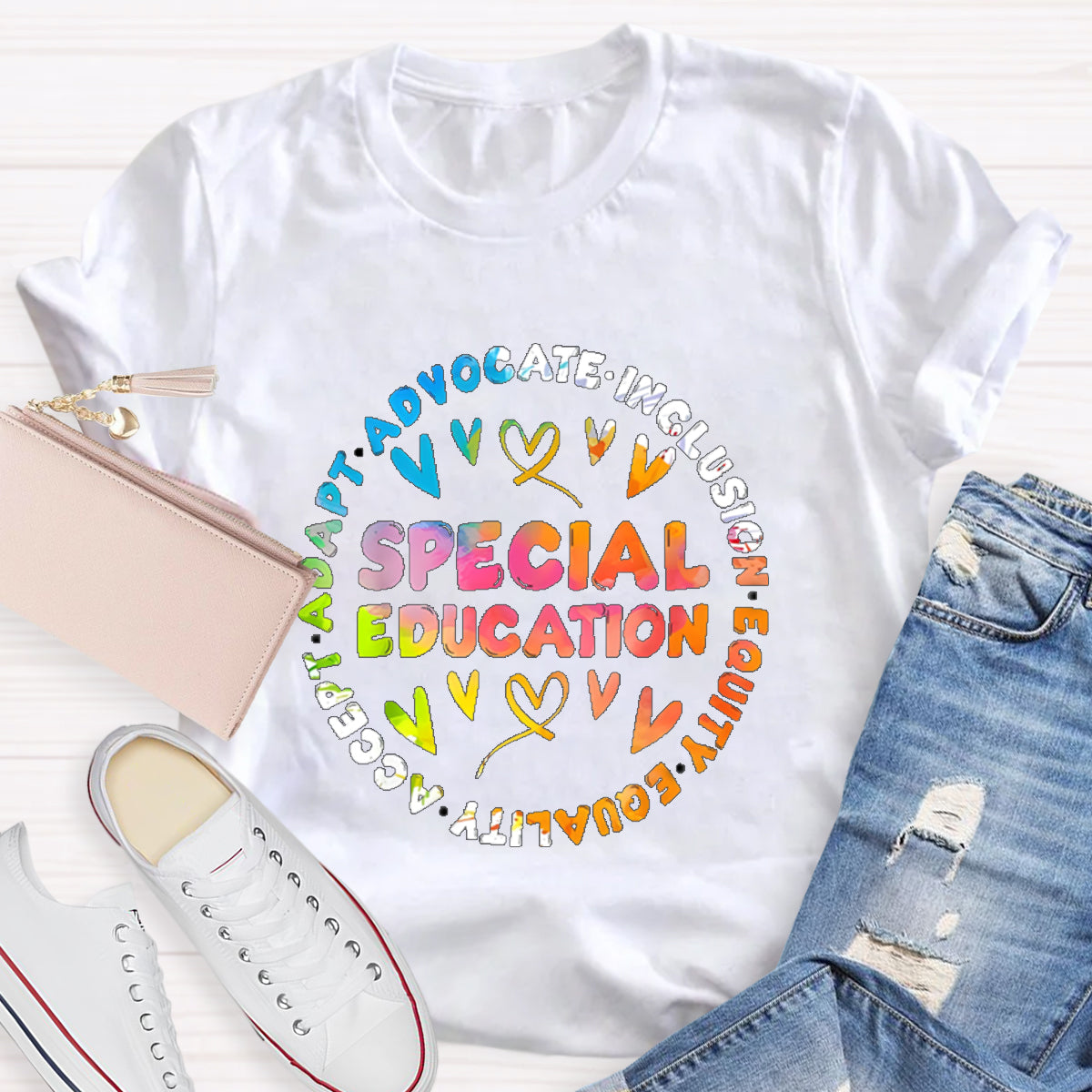 Special Education Teacher Adapt Advocate T-Shirt