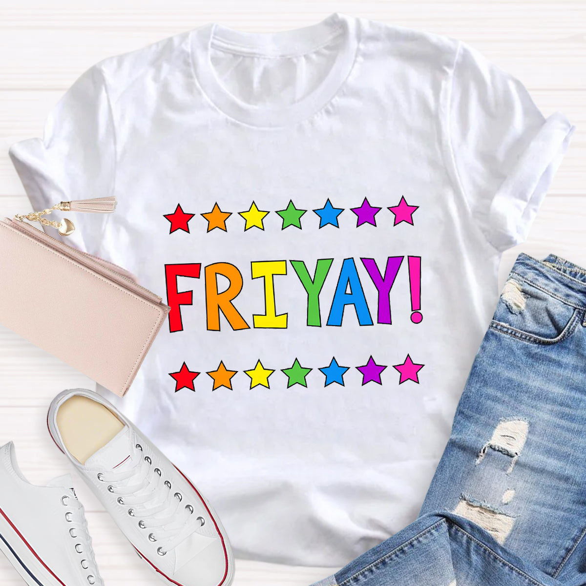 Happy Friyay Star Teacher T-Shirt