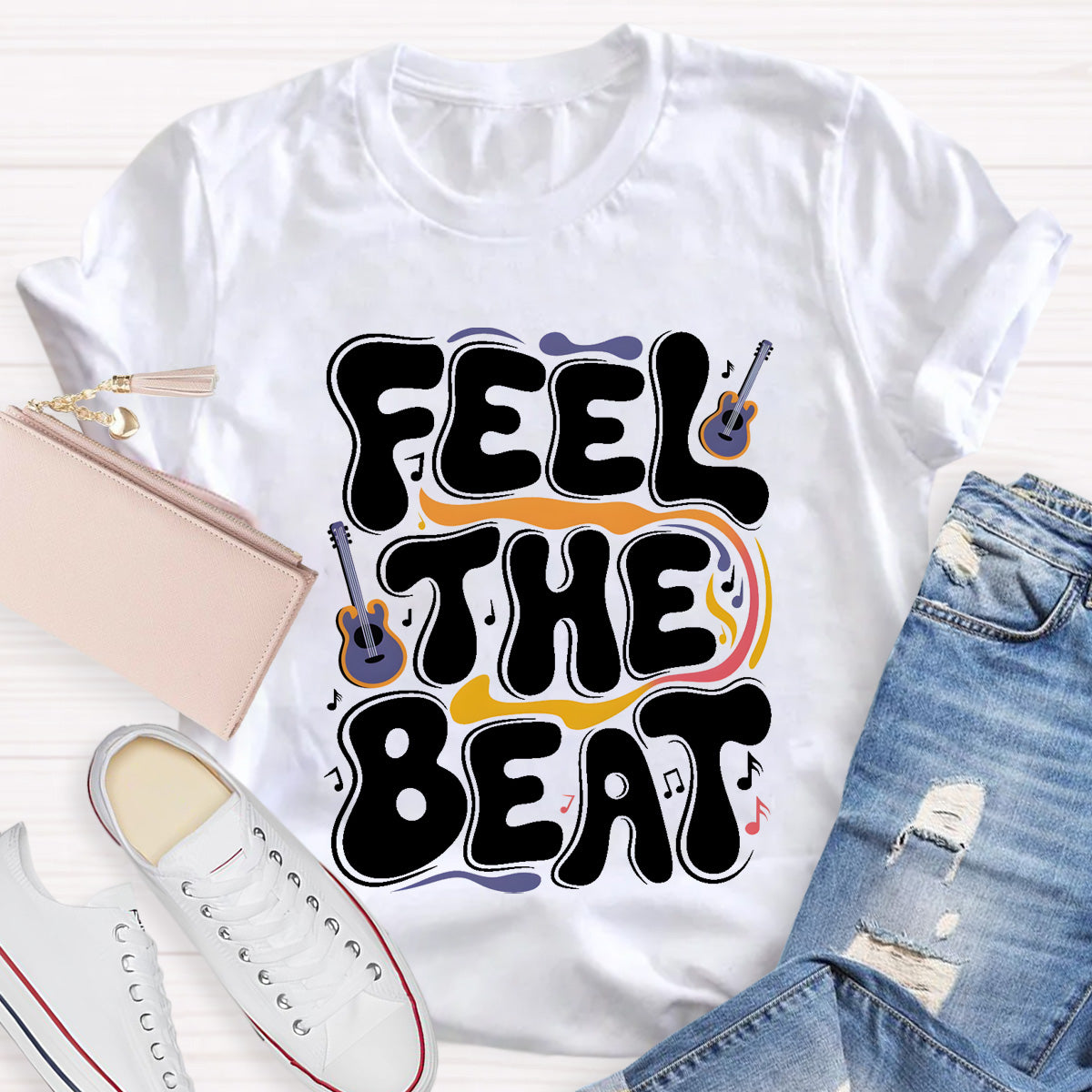 Feel The Beat Teacher T-Shirt