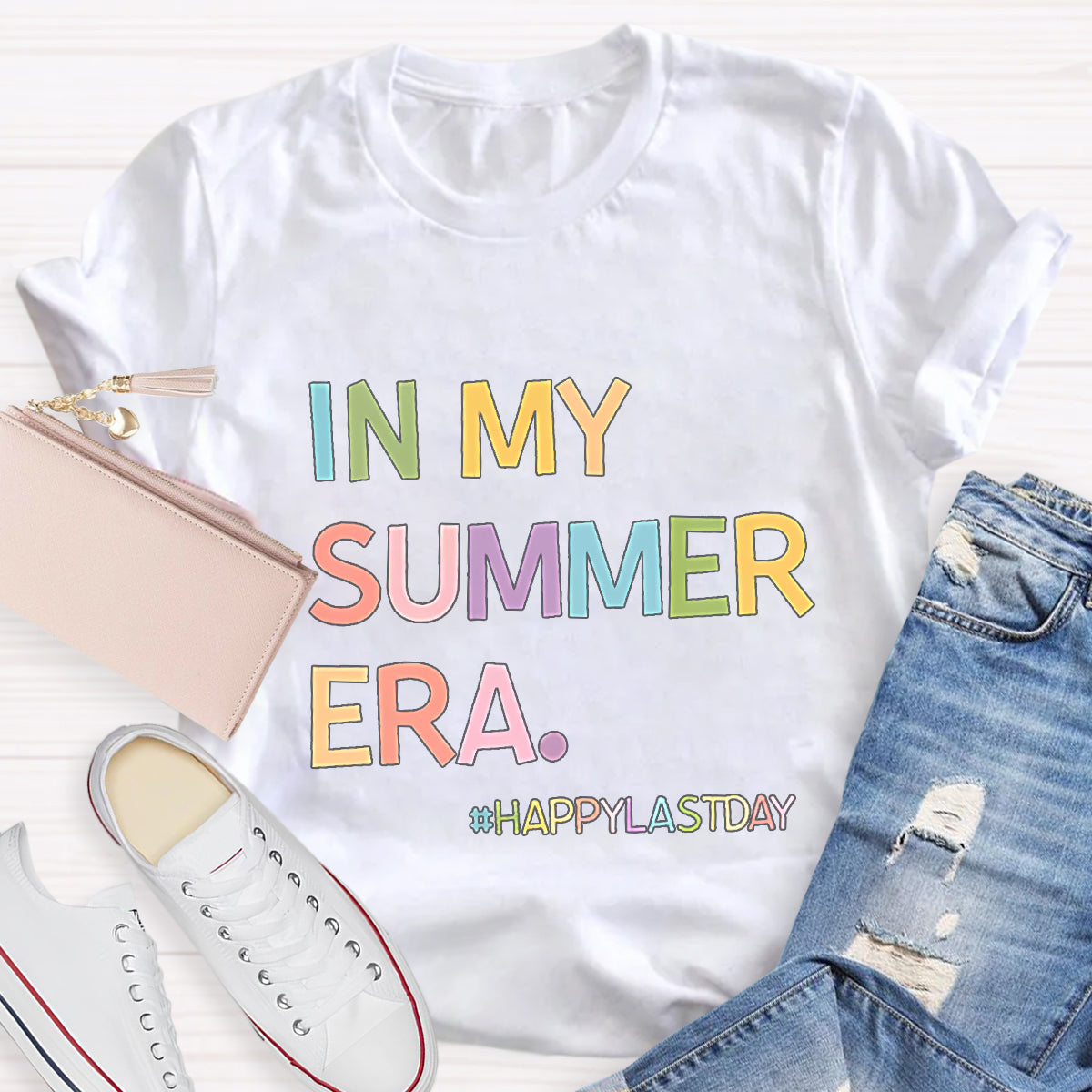 In My Summer Era Happy Last Day Teacher T-Shirt