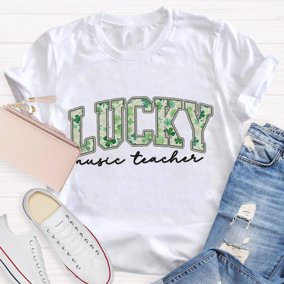 Lucky Music Teacher T-Shirt